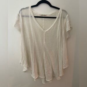 Free People linen-feel flowy shirt